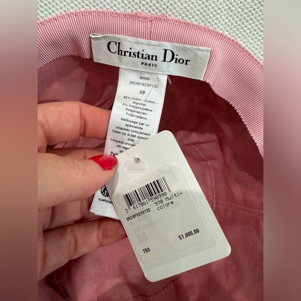 NWT Dior D-Bobby Florilegio Small Brim Bucket Hat Size 59 - Picture 8 of 11
